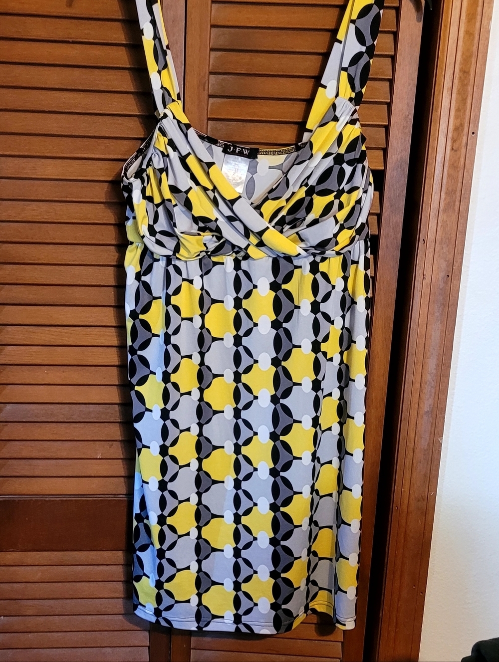 J.F.W. geometric babydoll tank dress. Sleeveless Mini. Size XL